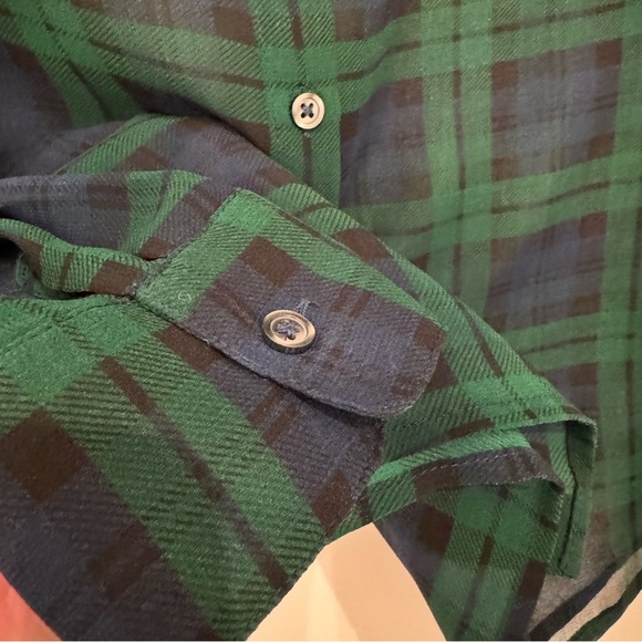 Banana Republic Petite Plaid Blouse - Picture 3 of 4